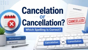 Cancelation or Cancellation