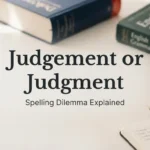 Judgement or Judgment