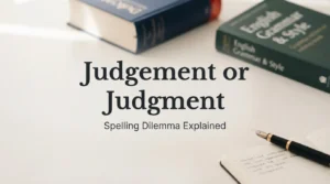Judgement or Judgment