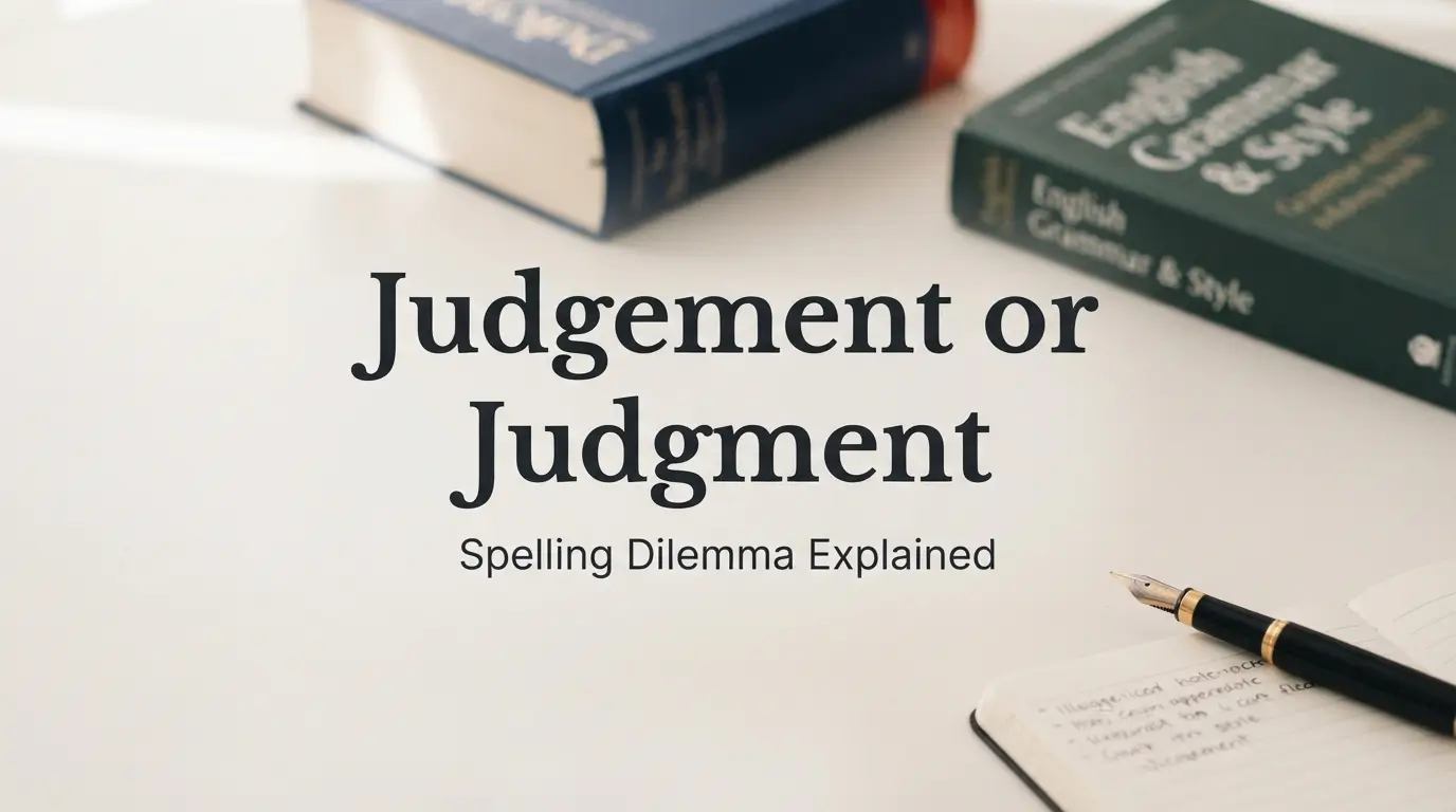 Judgement or Judgment