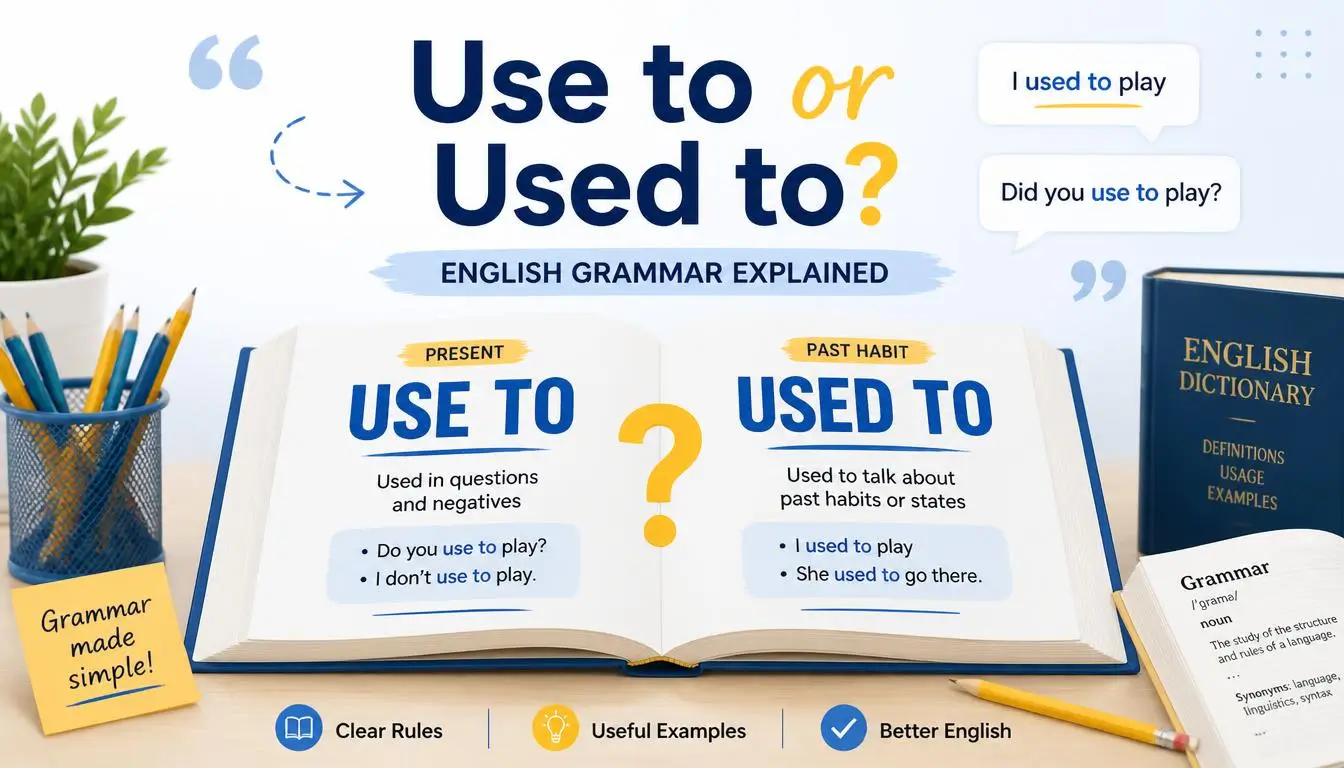 Use to or Used to