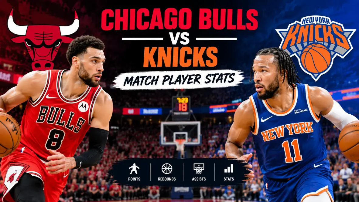 chicago bulls vs knicks match player stats