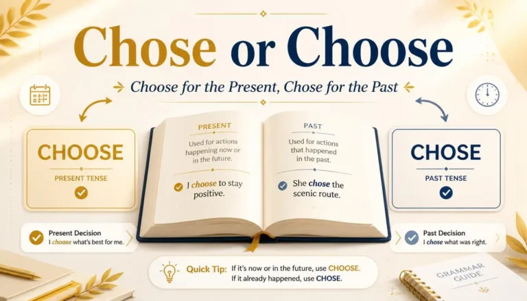 Chose or Choose