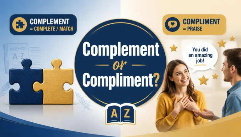 Complement or Compliment