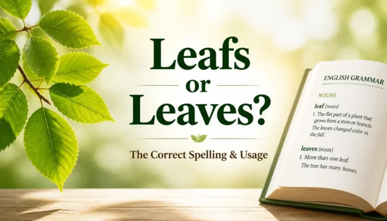 Leafs or Leaves