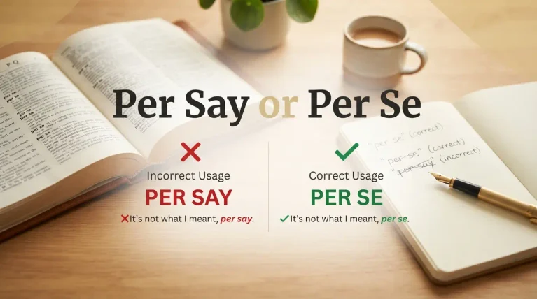 Per Say or Per Se