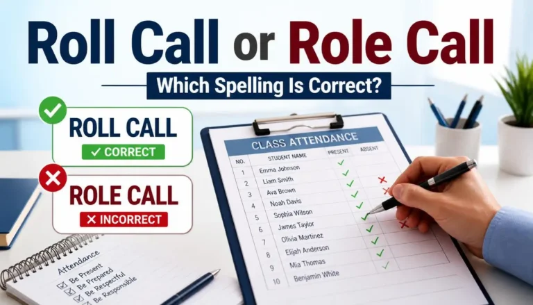 Roll Call or Role Call