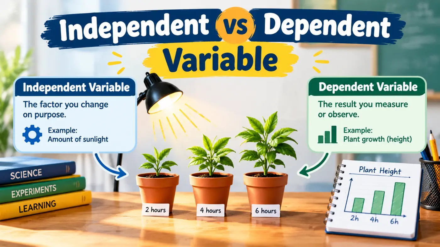 independent vs dependent variable