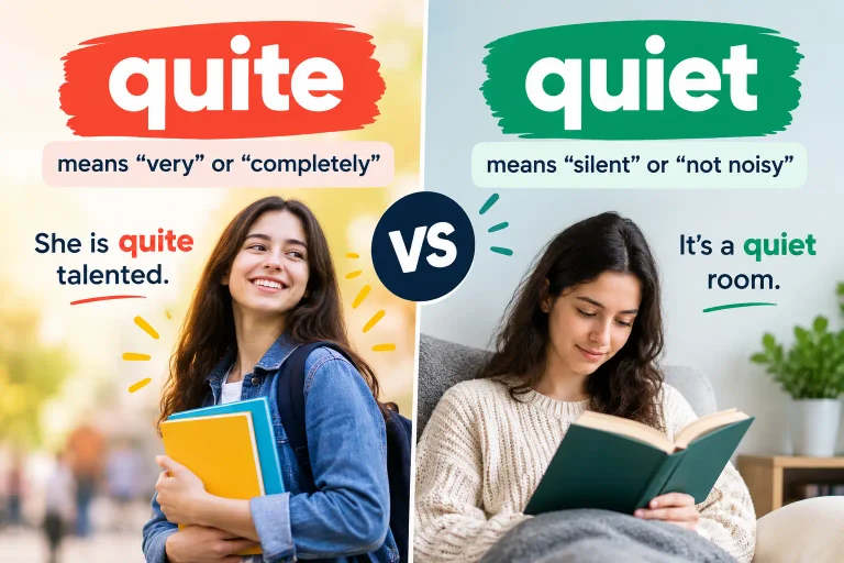 Quite or Quiet